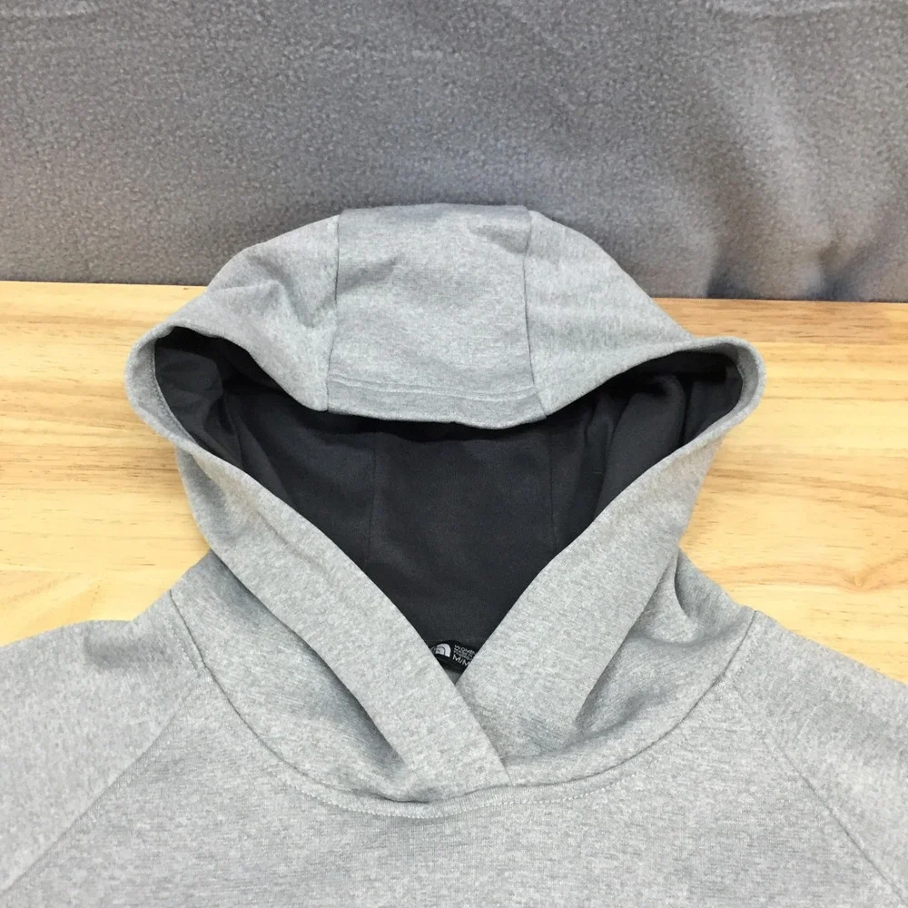 The North Face Mens XL Half Dome Pullover Hoodie Gray Logo‎ Fleece